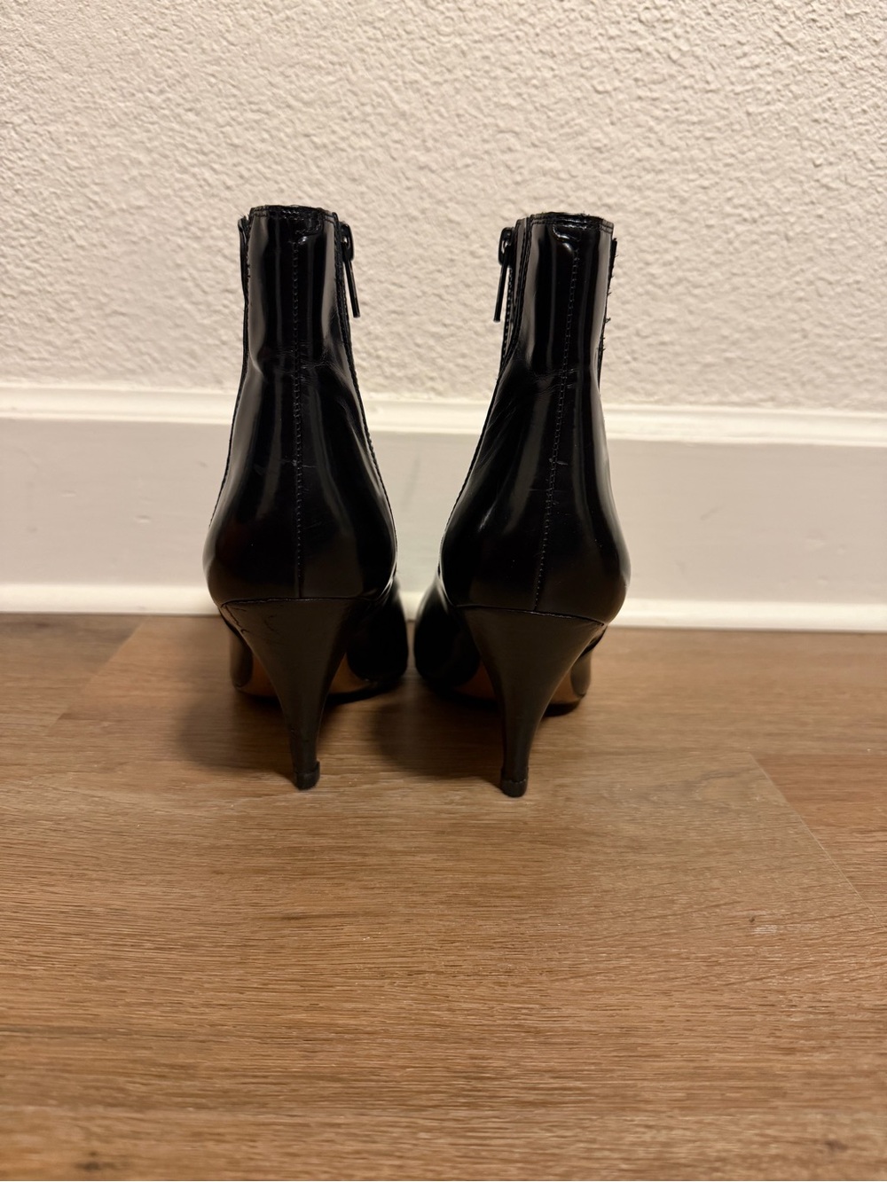 Philipp Plein Black Patent Pointed Ankle Boots - Picture 5 of 12